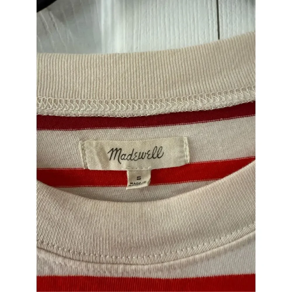 Madewell Small Pablo Stripe Tee Shirt Dress